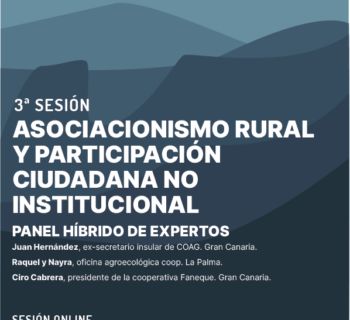 Participamos 3ª sesión formativa “Asociacionismo rural y participación ciudadana no institucional”, de la Universidad Rural de Canarias. 