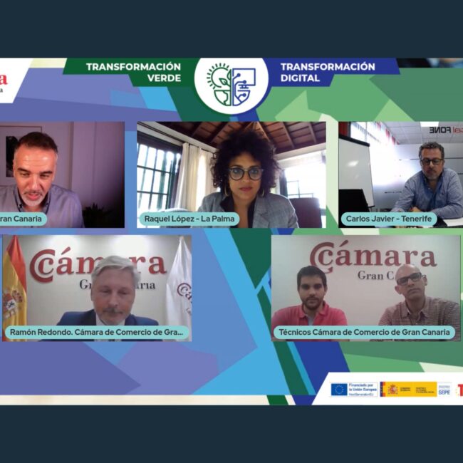 Participación en las jornadas sobre emprendimiento verde y digital organizadas por la Cámara de Comercio de Gran Canaria